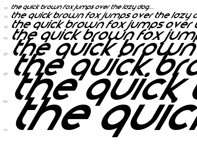Smooth Circulars font waterfall